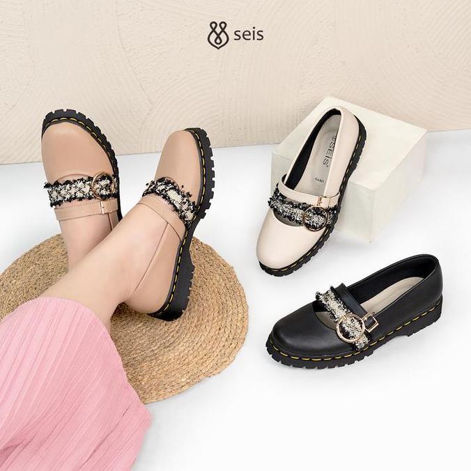 SEIS Shoes Unyu Sepatu Wanita Docmart / loafers