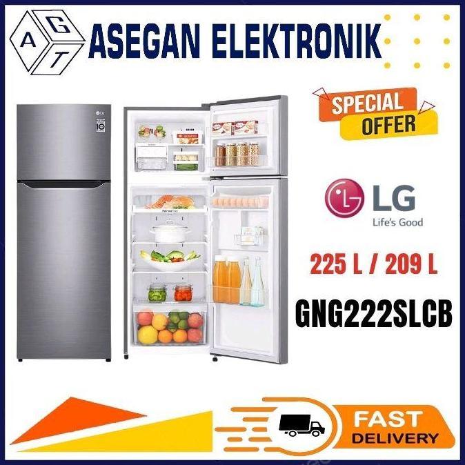 Allthebest- LG GN-G222SLCB KULKAS 2 PINTU GNG222SLCB GN-G222 GNG222 222SLCB