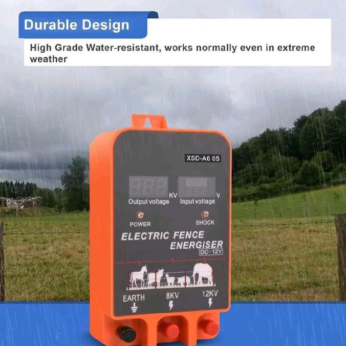 Alat Kejut Pagar Listrik Electric Fence Energizer 2,5J  Kandang Kejut Pagar Peternakan Perkebunan Al