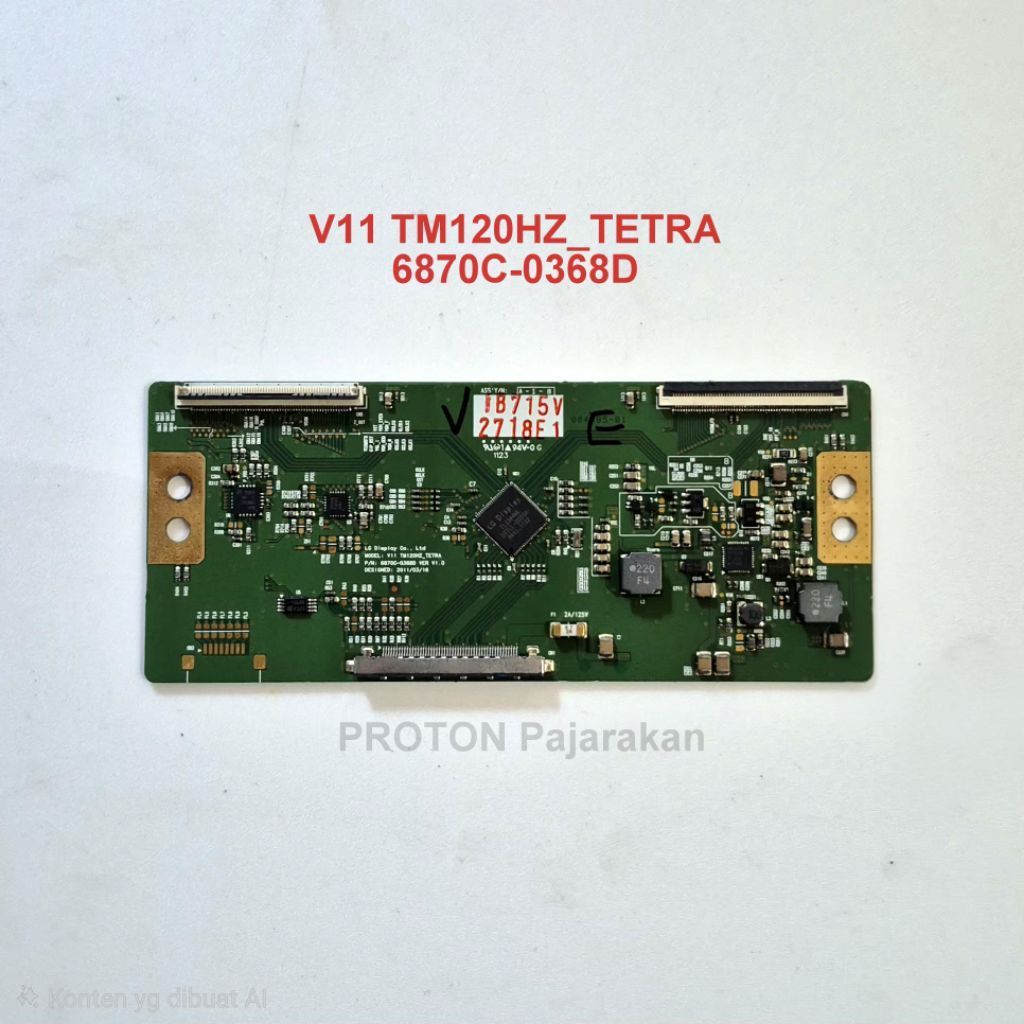 Tikon layar TV Sony KLV-42EX410 KLV 42EX410 Tcon Display Bravia V11 TM120HZ TETRA 6870C-0368D LCD LE