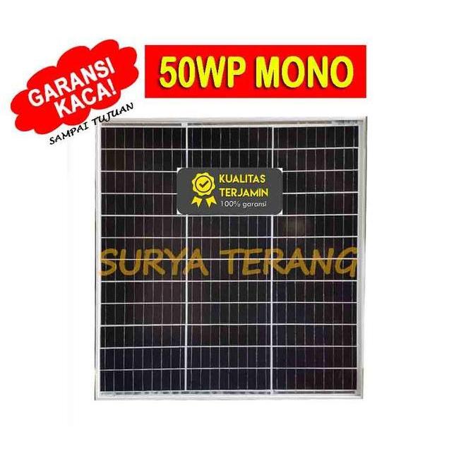 Solar Panel 50Wp Monocrystalline (Panel Surya 50Wp/50watt,Solar Cell)
