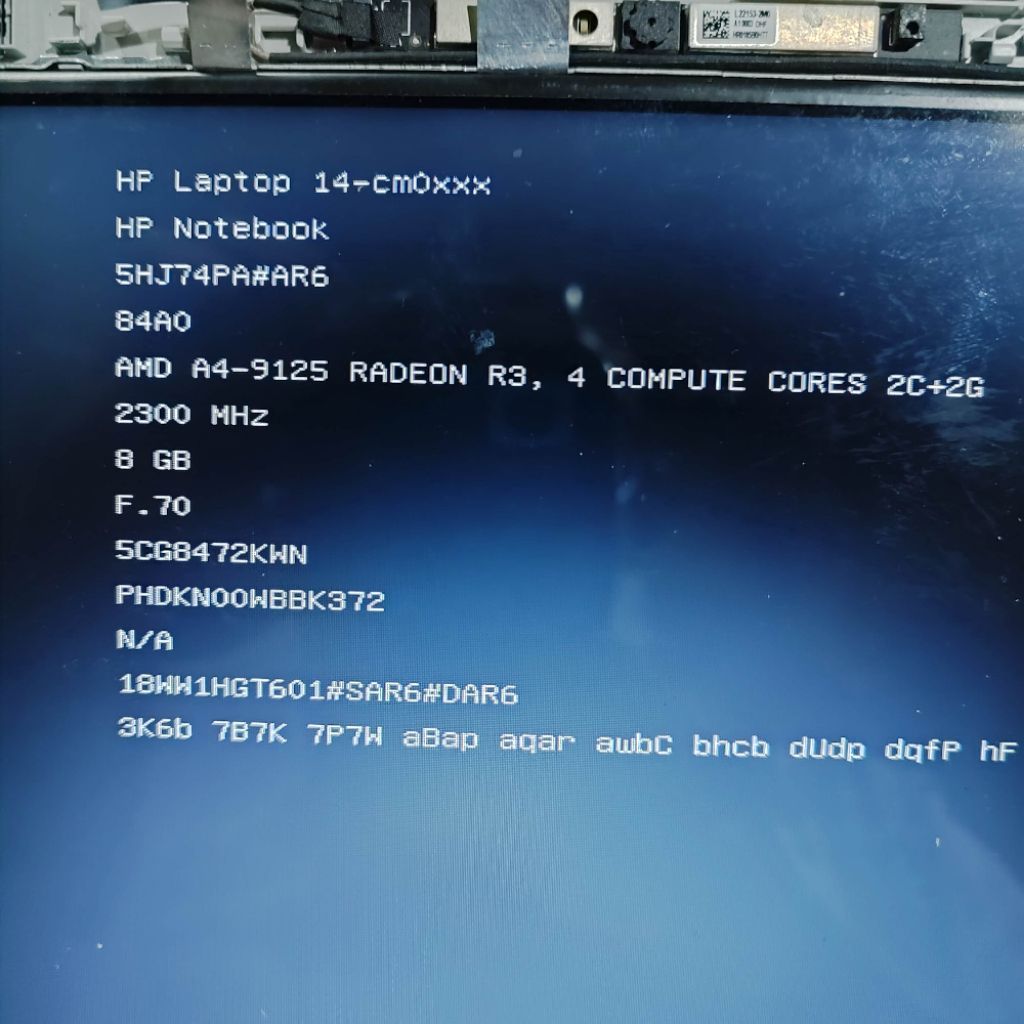 Laptop HP 14-cm0xxx amd a4 9125