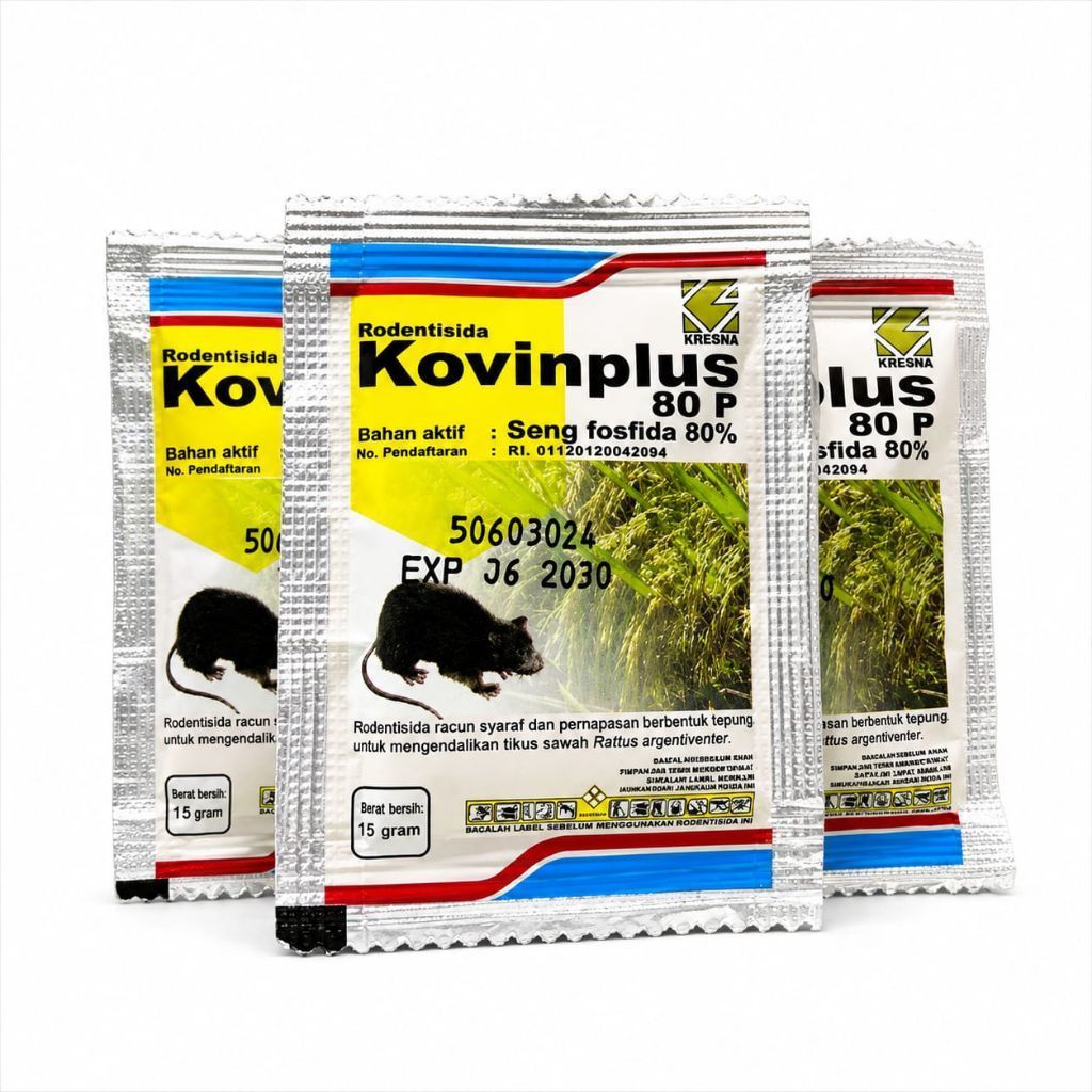 KOVINPLUS RODENTISIDA 15 Gram / KOVINPLUS RACUN TIKUS / PEMBASMI TIKUS