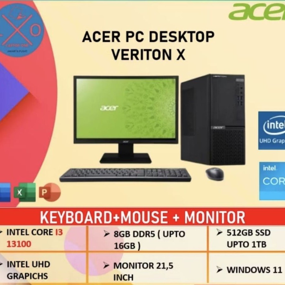 Komputer PC ACER VERITON X Core i3 RAM 8 SSD 512