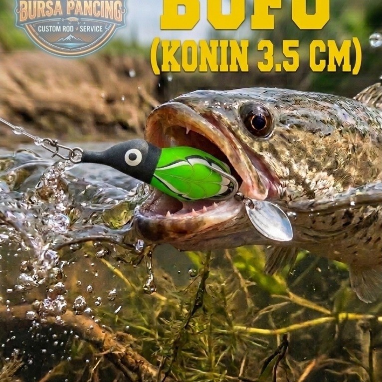 Soft Frog Mini BUFO Konin 3,5 Cm Lure Umpan Casting Gabus