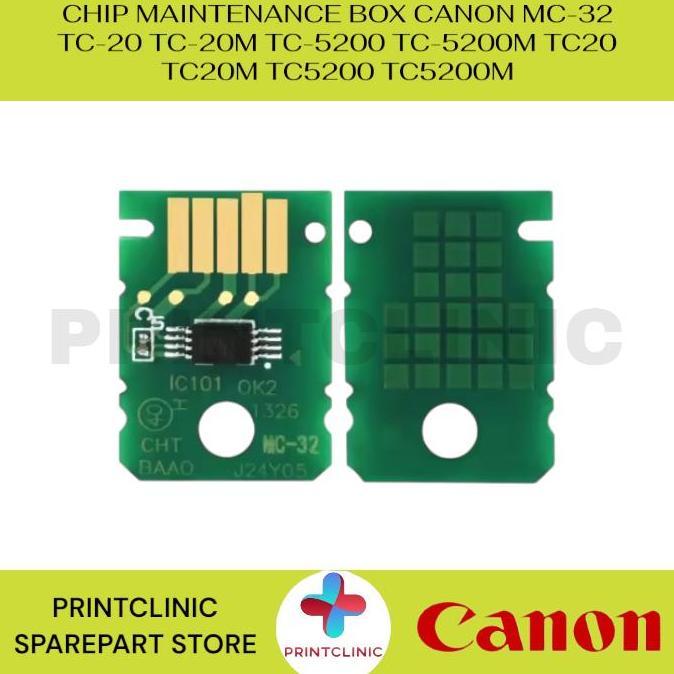 CHIP MAINTENANCE BOX CANON MC-32 TC-20 TC-20M TC-5200 TC-5200M TC20 TC20M TC5200 TC5200M RESTOCK