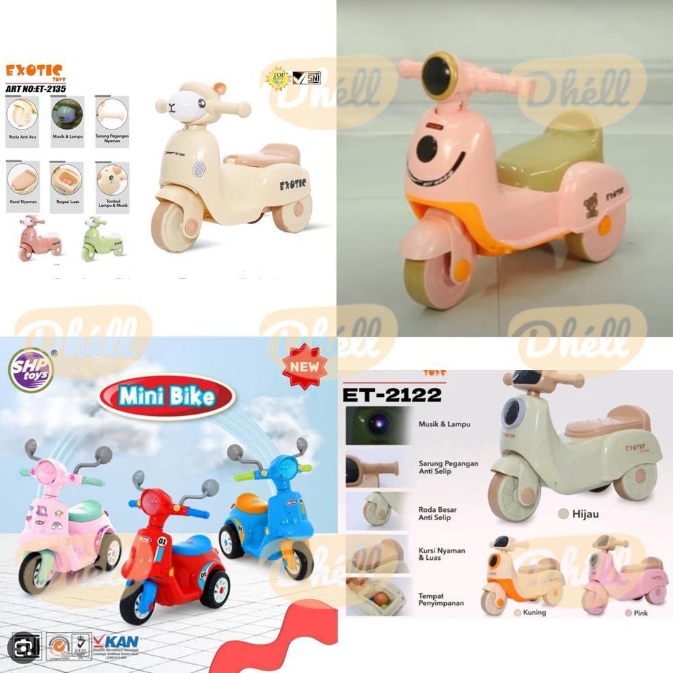 Exotic Vespa Anak Bisa Dinaiki / Vespa Mainan Anak / Pespa Anak / Scoopy Anak / Sepeda Vespa Anak (E