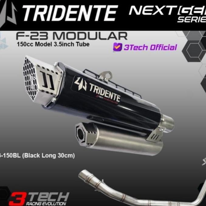 '' KNALPOT RACING 3 SUARA 3TECH NEXTGEN TRIDENTE F23 FULLSET ORIGINAL *