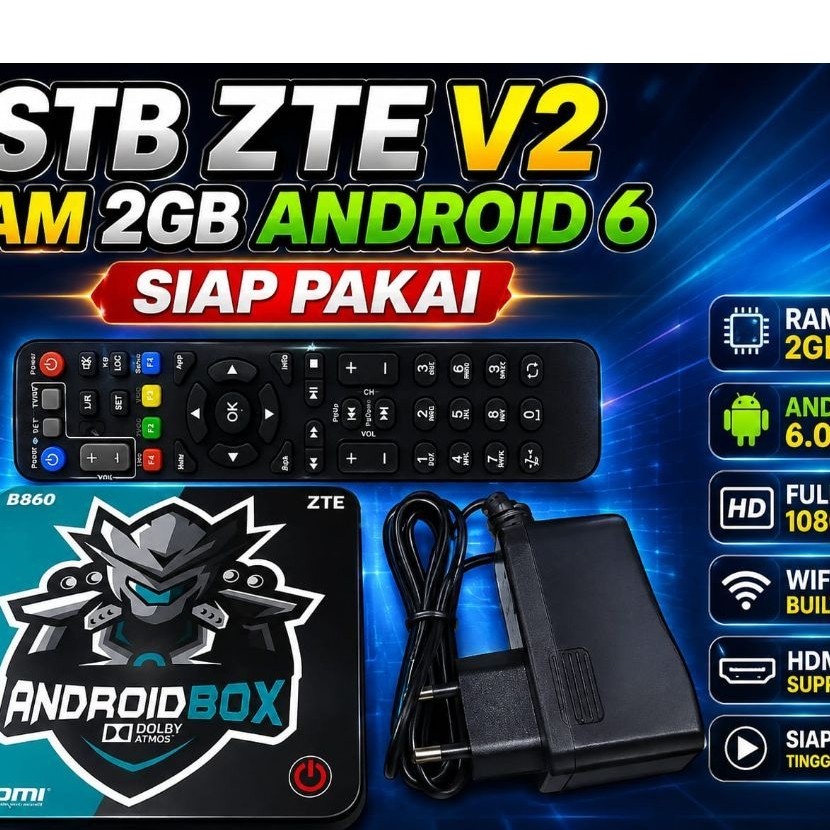 ZTE B860H V2/HG680P STB Ram 2GB Unlock/Root (Tinggal pakai)