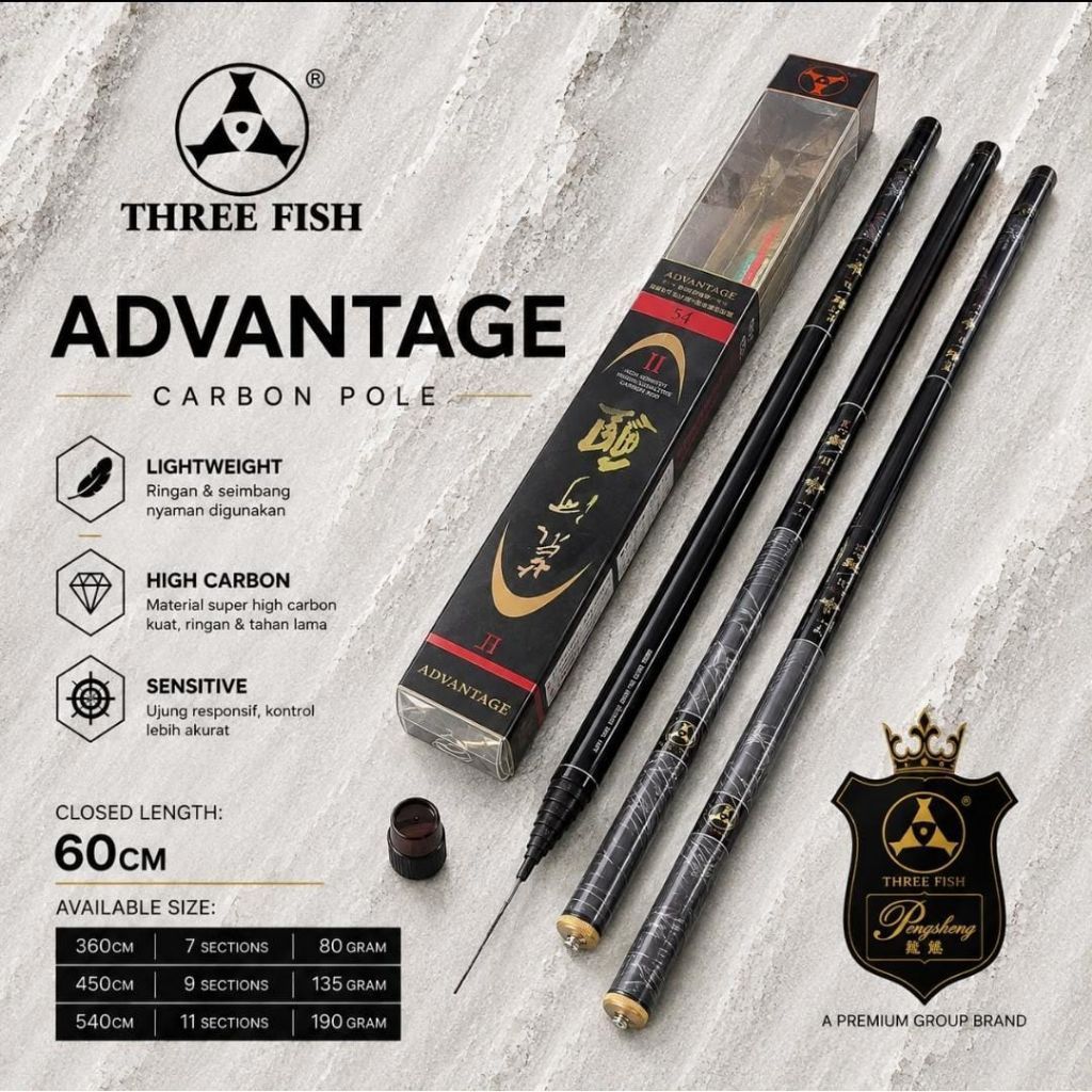 Tegek Threefish Advantage Dan Zhiyingli 360,450,450