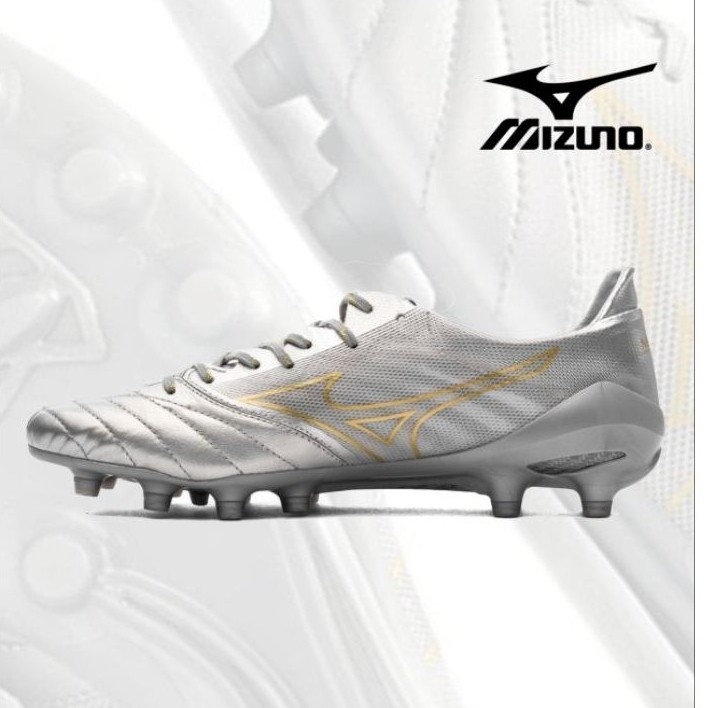 Sepatu Bola Mizuno Moreila Neo 2 Silver gold
