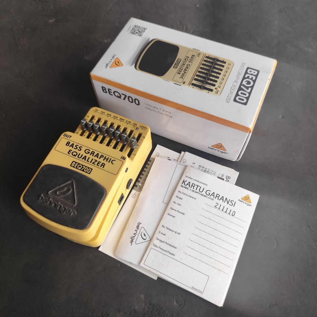 Behringer Bass Equalizer BEQ 700, Efek Bass, Bukan Boss GEB 7, GE 7b