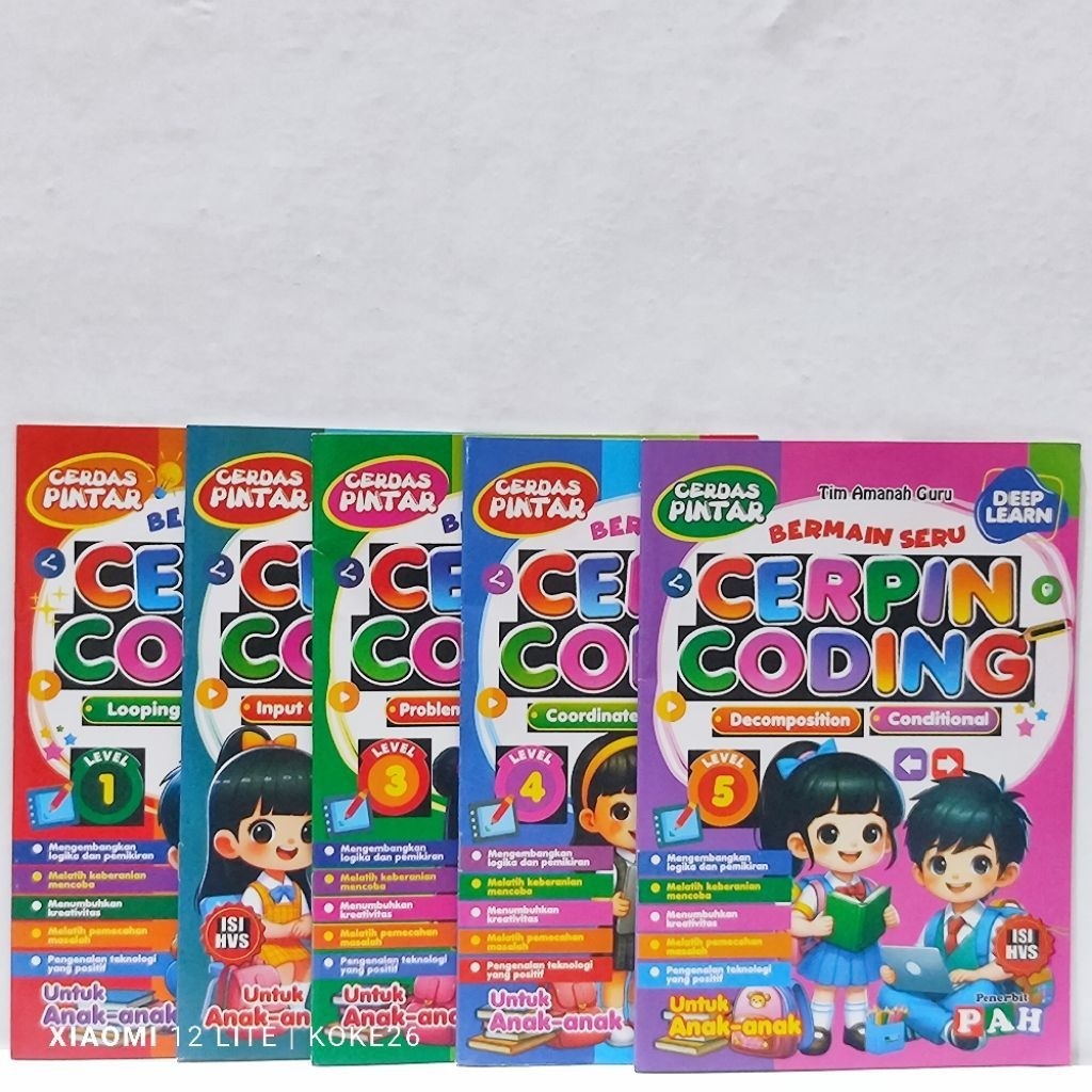 BUKU ANAK / BUKU KODING ANAK / BERMAIN SERU CERPIN CODING / PAH