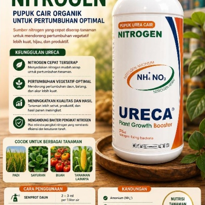 PUPUK - URECA (Urea Cair) Bukan ULTRADAP, KNO3, CUAN, TSAMAR, UREA DAUN EMAS, UREON, UREA KUJANG, BL