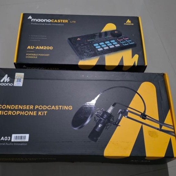 MAONO AU-A03 Profesional Studio Microphone Kit SECOND LIKE NEW - Microphone Podcast, Game, Karaoke d