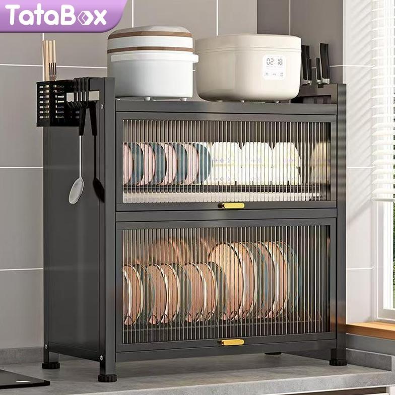 Paling Laris Tatabox Rak Piring Tertutup Rak Cuci Piring  Lemari Piring Kecil Stainless Steel Rak Da