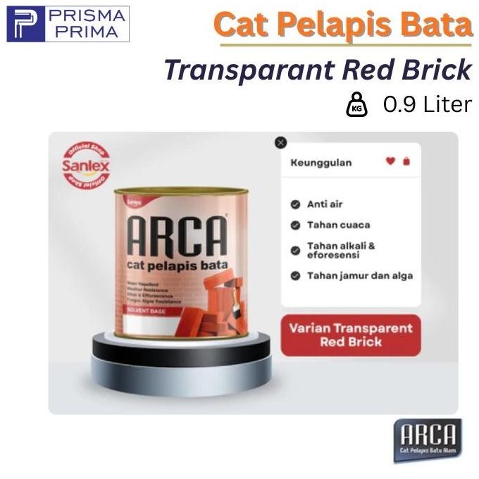 NEW Arca Red Brick Bata Merah Cat Pelapis Batu Alam Stone Coating