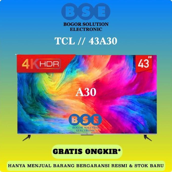 Allthebest- Tcl Android tv 43 Inch 4K Uhd TCL 43A30 Google TV Android 11 Tcl 43