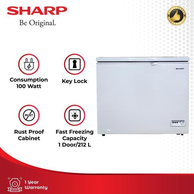 Allthebest- Sharp | FRV-210X Freezer Box Chest Freezer