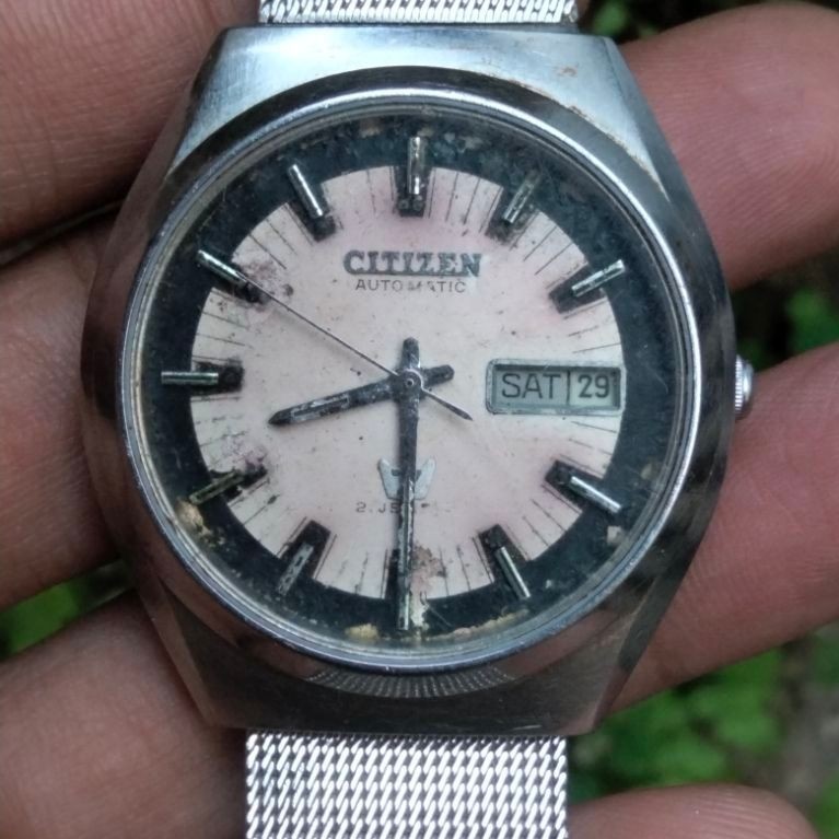 Vintage Citizen 7 ( Seven ) Automatic Salmon Dial Original