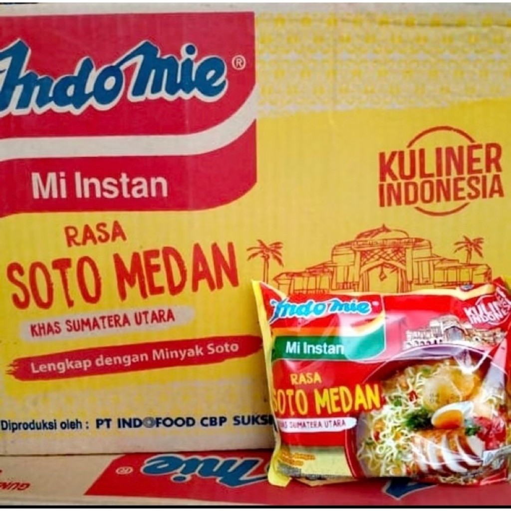 1 Dus Indomie Mie Instan Soto Medan - Rasa Tradisional, Praktis, Hidangan Favorit