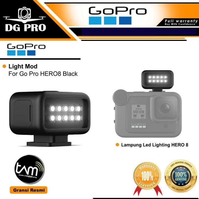 GoPro Light Mod for Go Pro /9/10/11/12/13 Black Lampu Led Lighting Original