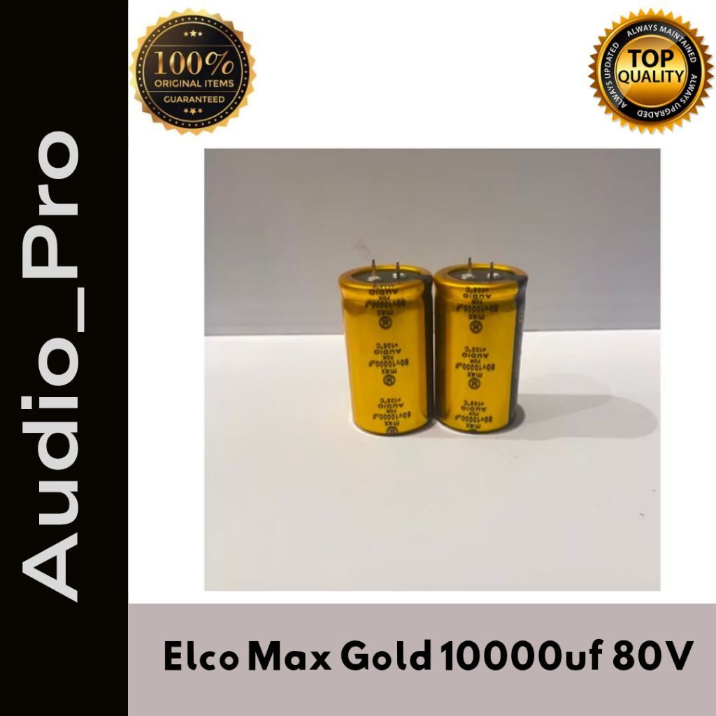 Kapasitor Audio Elco 10000uf 80v | Capasitor Gold Elco Max 10000uf 80v