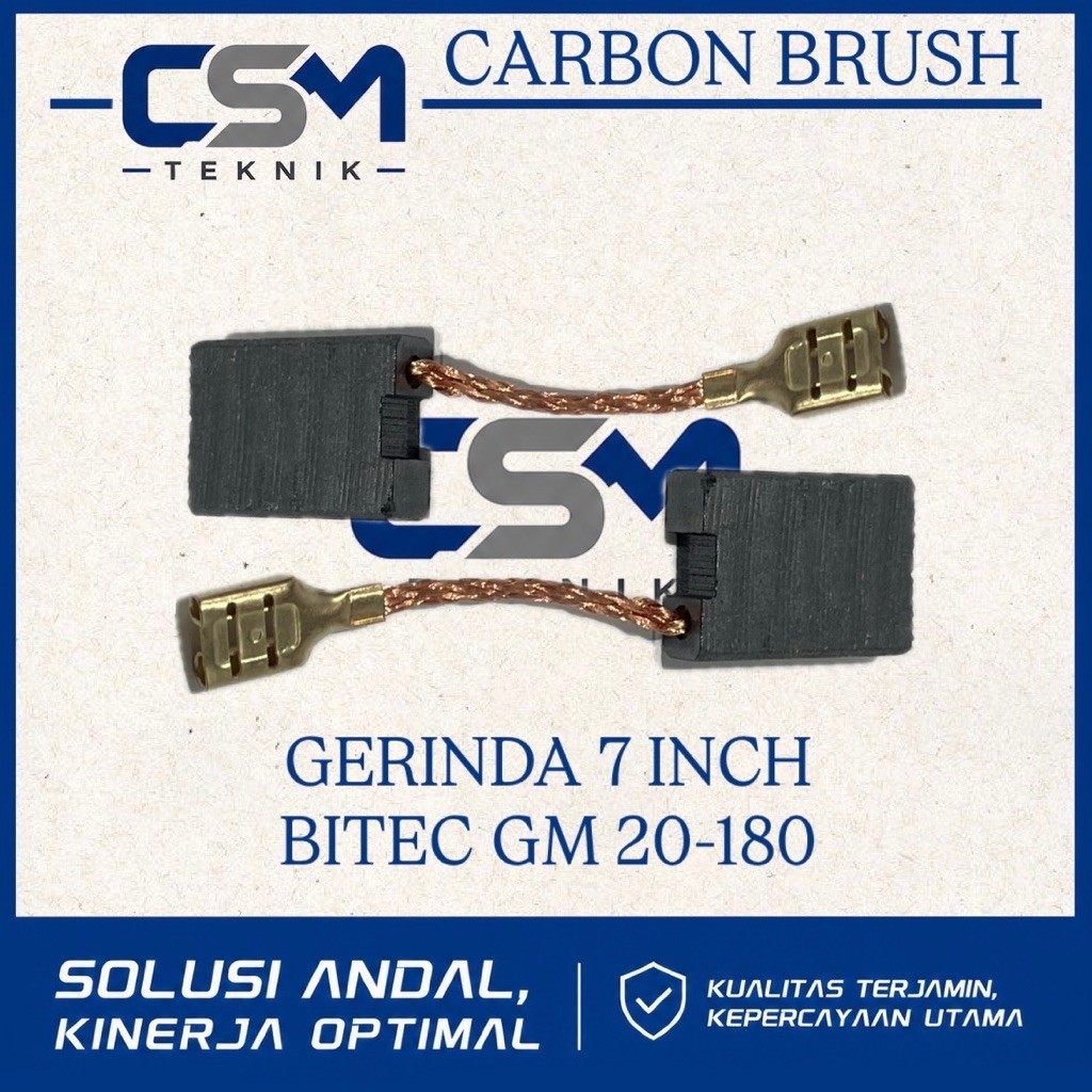 CARBON BRUSH ARANG MESIN GERINDA BITEC GM 20-180 ARENG GERINDA 7 INCH BITEC GM 20 180