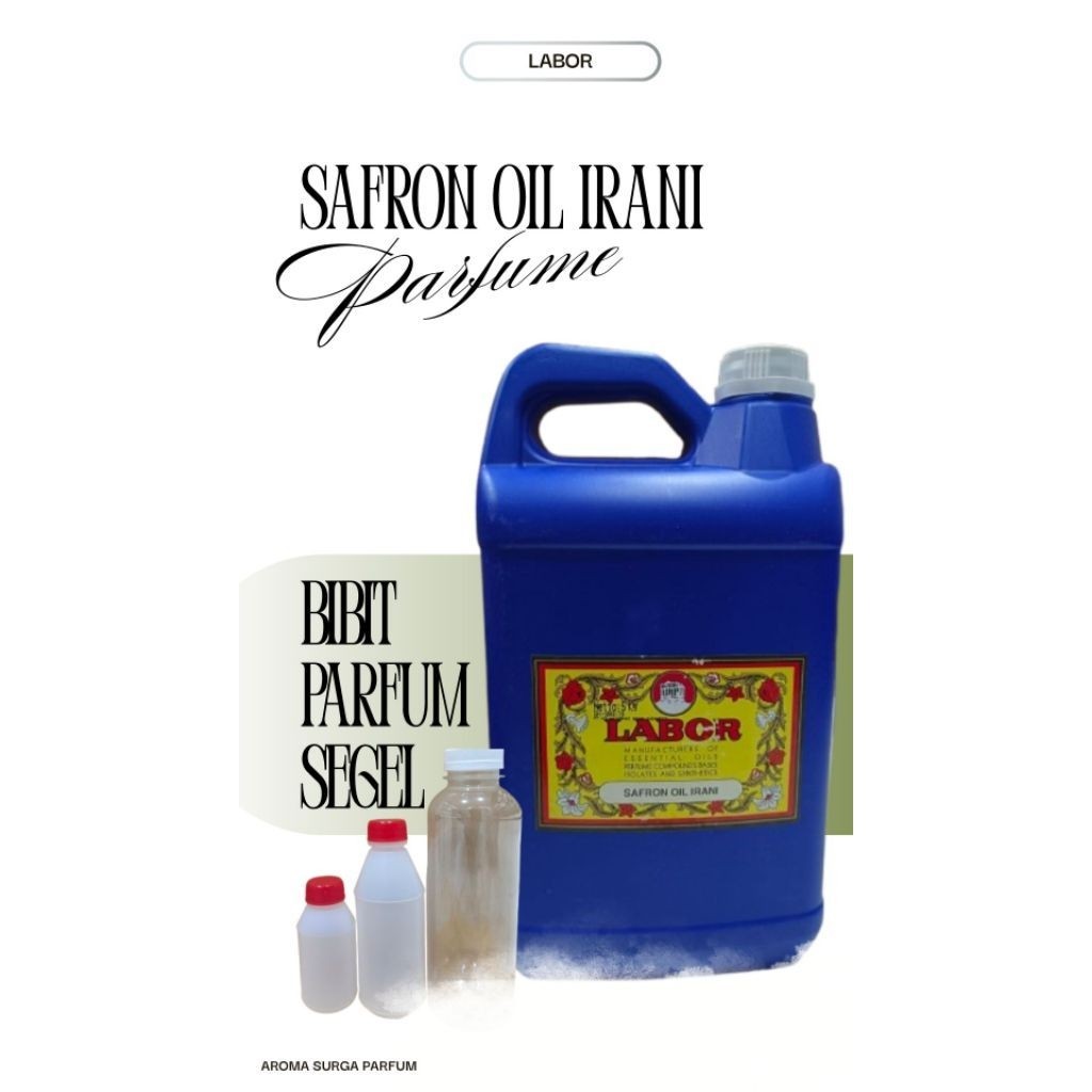 Safron Oil Irani Labor | Bibit Parfum Jafaron Merah | Aroma Surga Parfum