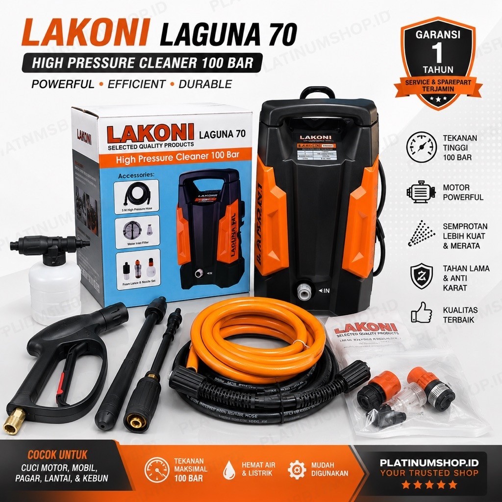 Mesin Cuci Jet Cleaner Lakoni Laguna 70 dan Basic