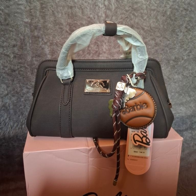 BARBIE Tas Barbie Malibu Tabung Kulit Coffe Selempang Handbag Original by TGI