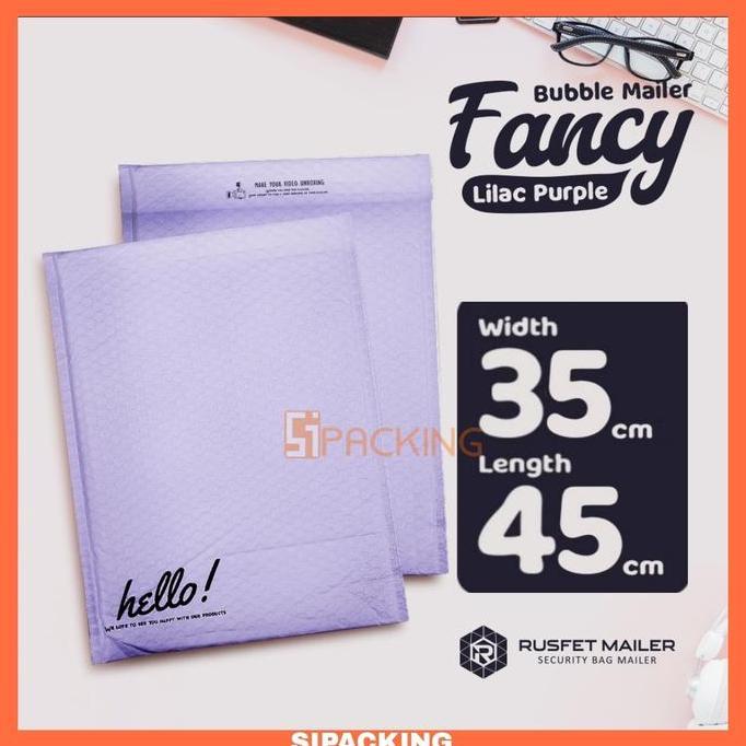 AMPLOP BUBBLE MAILER BUBBLE WRAP ENVELOPE LIGHT PURPLE 35X45