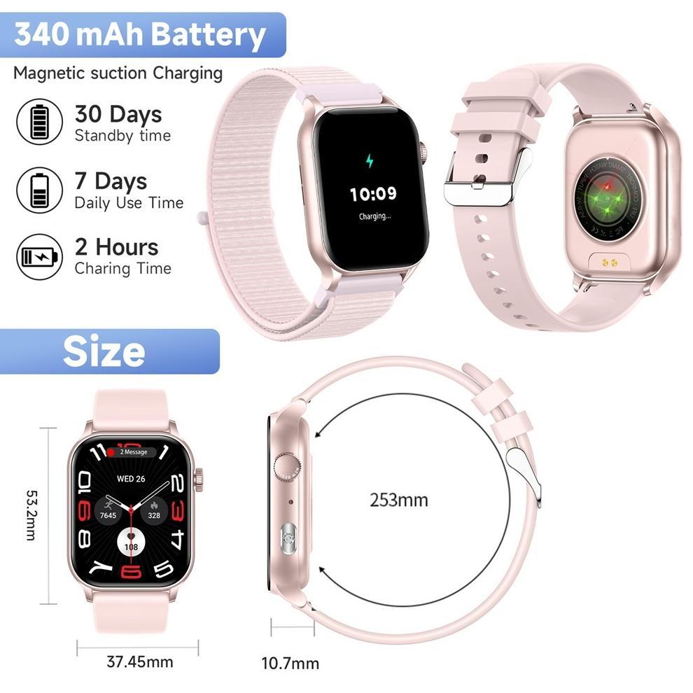 FAVORIT SKMEI B58 Smartwatch 1.95inci Amoled Touchscreen Jam Tangan Pria IP67 Waterproof Bluetooth C
