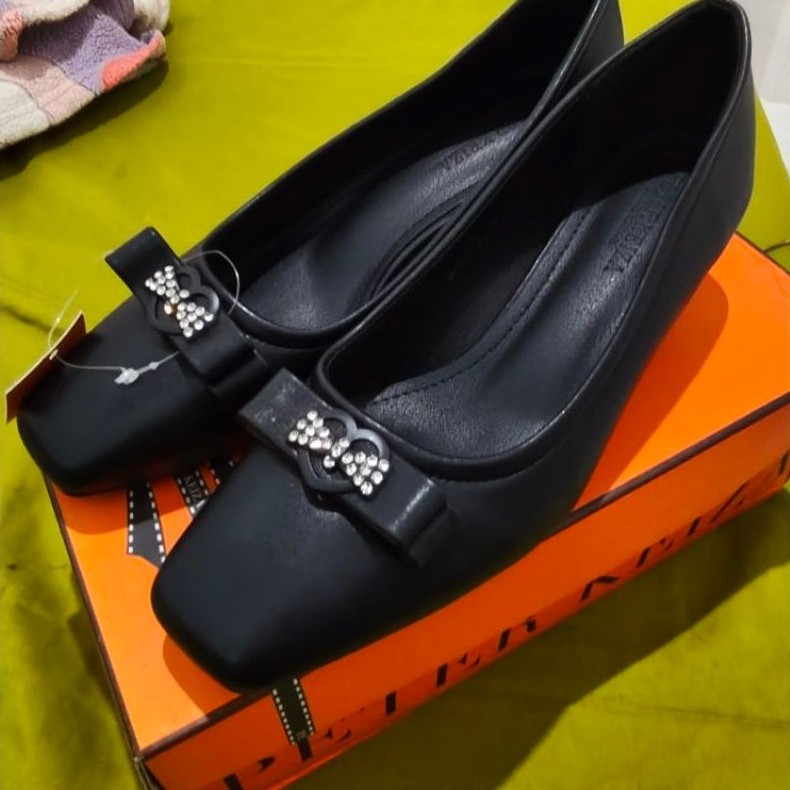 Peter Keiza Sepatu Pantofel Kerja Wanita Heels 4 cm
