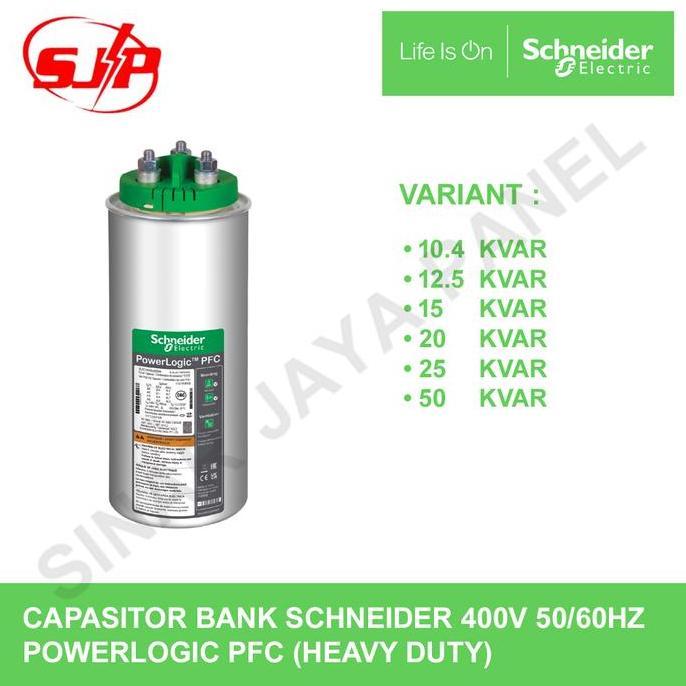 BEBAS ONGKIR - KAPASITOR BANK SCHNEIDER 400V POWERLOGIC PFC 10/12.5/15/20/25/50 KVAR
