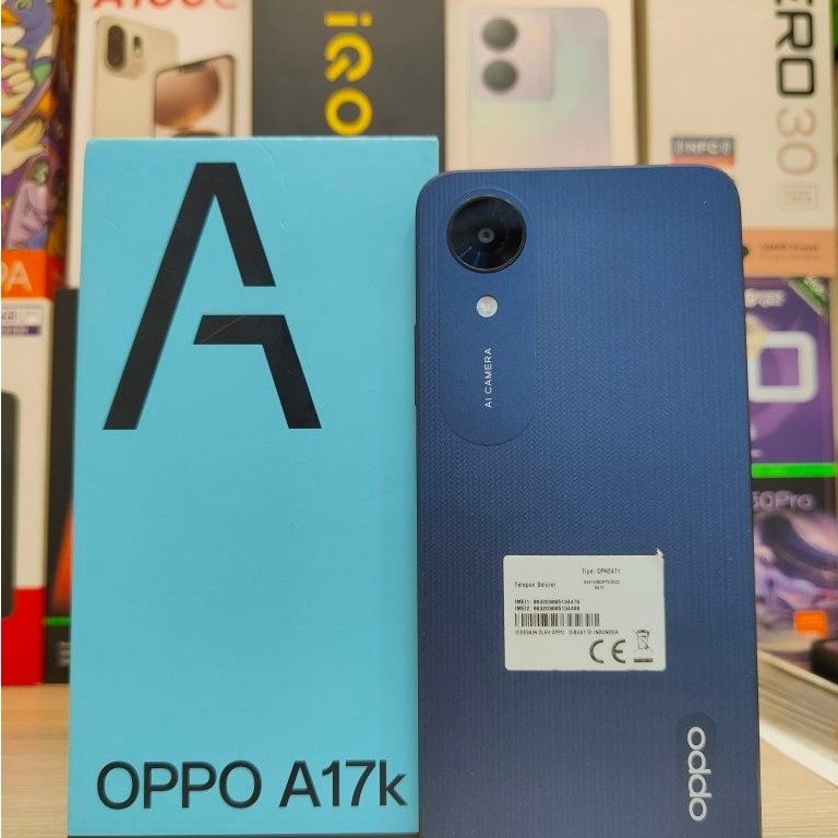 HP Oppo A17K 3/46 GB second bagus