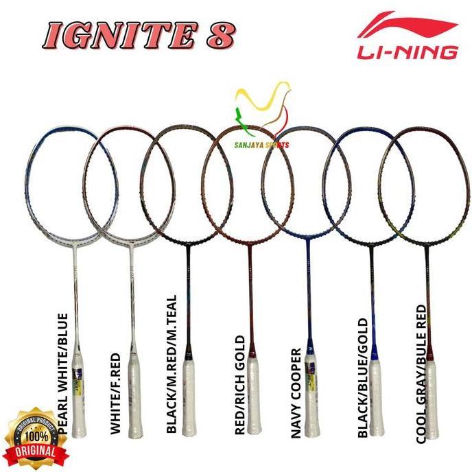 RAKET LINING BADMINTON BULUTANGKIS LINING IGNITE 8 ORIGINAL
