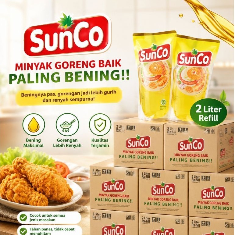 MINYAK GORENG SUNCO 2 LITER 1 DUS