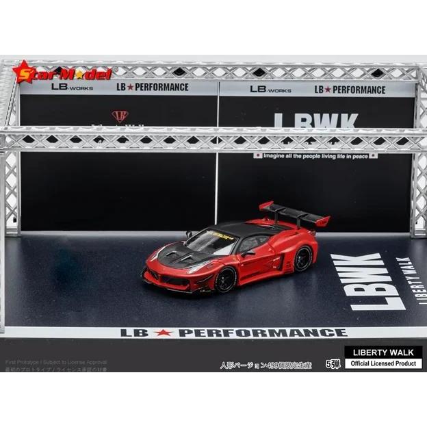 Star Model 1/64 LBWK LB Silhouette Ferrari 458 GT Red Diecast