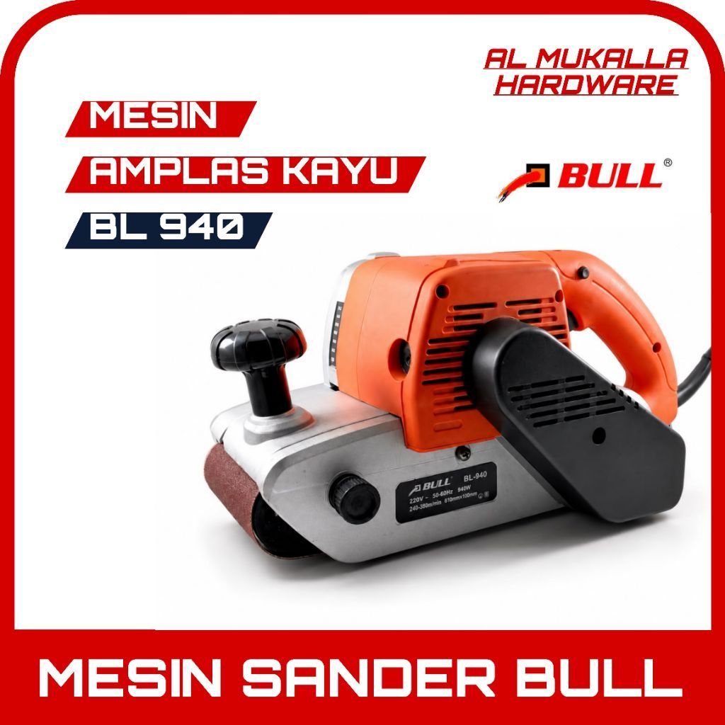 BULL BL940 Mesin Amplas Sander Tank , Belt Sander Mesin Amplas Tank BULL BL - 940