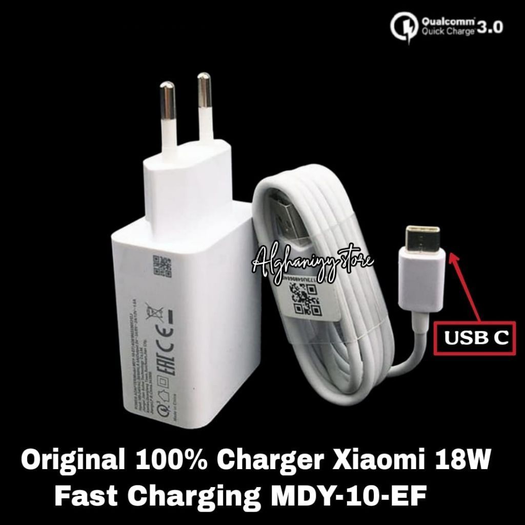 Charger For Xiomi Note 9 Note 9s Fast Charging Original 100% Casan USB C 18W
