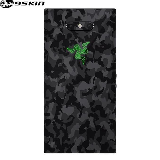 BEBAS ONGKIR - 9Skin - Premium Skin Protector for Razer Phone 2 - 3M Black Army