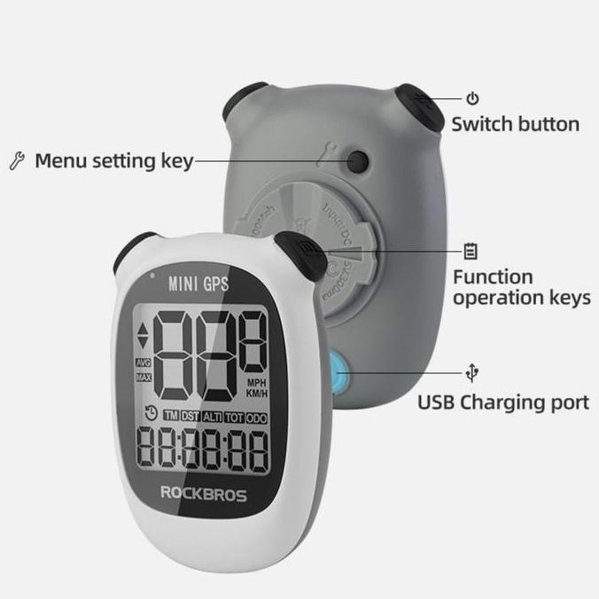 Rockbros Mini GPS Sepeda Speedometer Computer sepeda Bicycle Computer