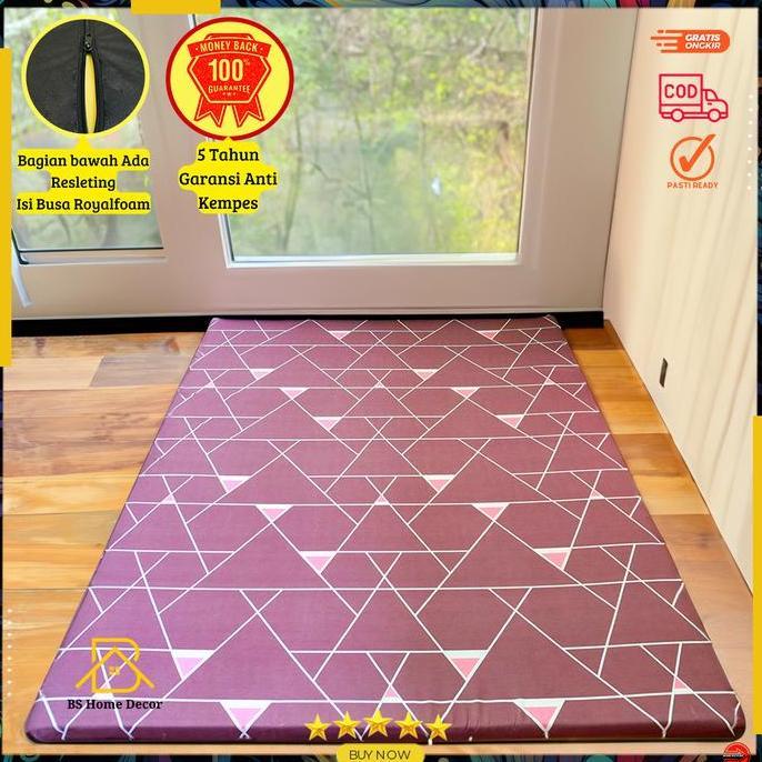 Kasur Busa Motif Minimalis Kasur Lipat Tebal & Empuk karpet import