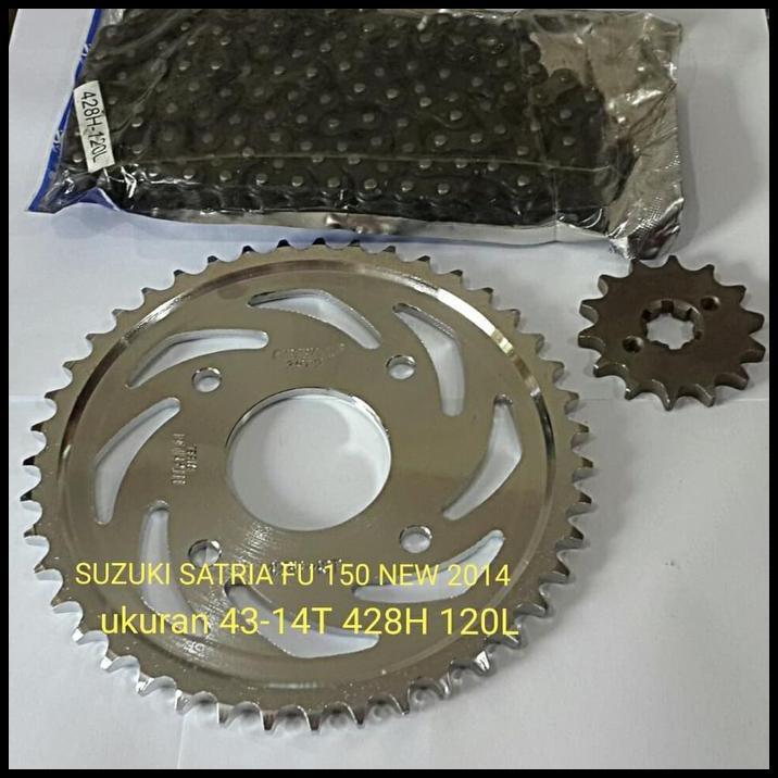 TERBARU GEAR SET SATRIA FU 150 NEW 2014 GEAR PAKET SATRIA FU 150 HARD CROME 