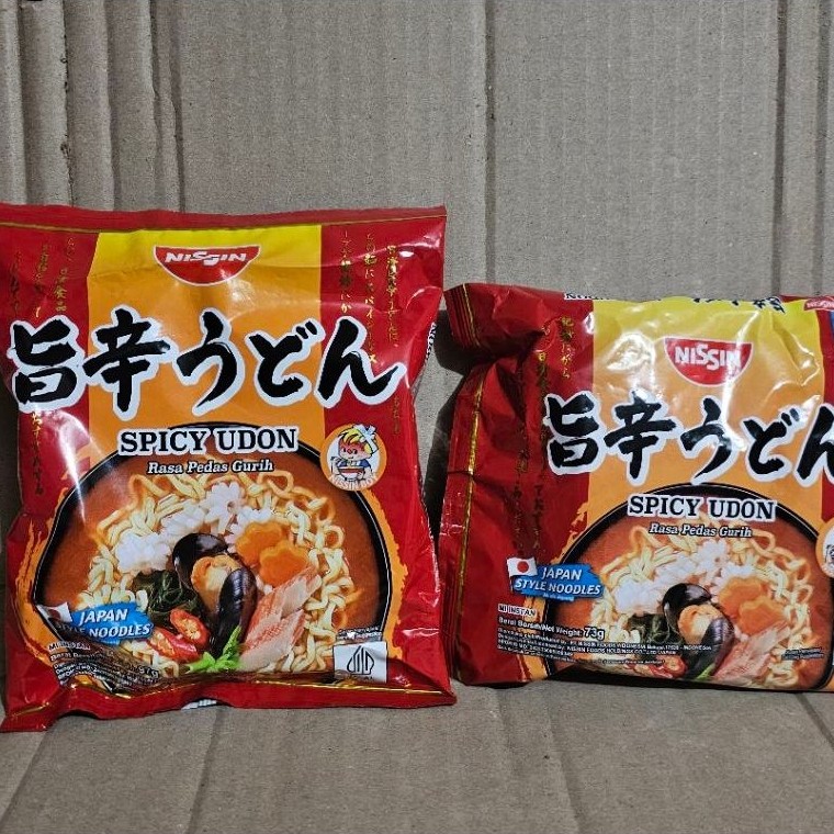 Nissin Mie Instan Spicy Udon Rasa Pedas Gurih Japan Style Noodles
