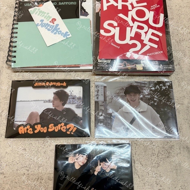[READY STOCK INA] Are You Sure Official Photobook BTS Jimin Jungkook Season 1 2 AYS S1 S2 JiKook Koo
