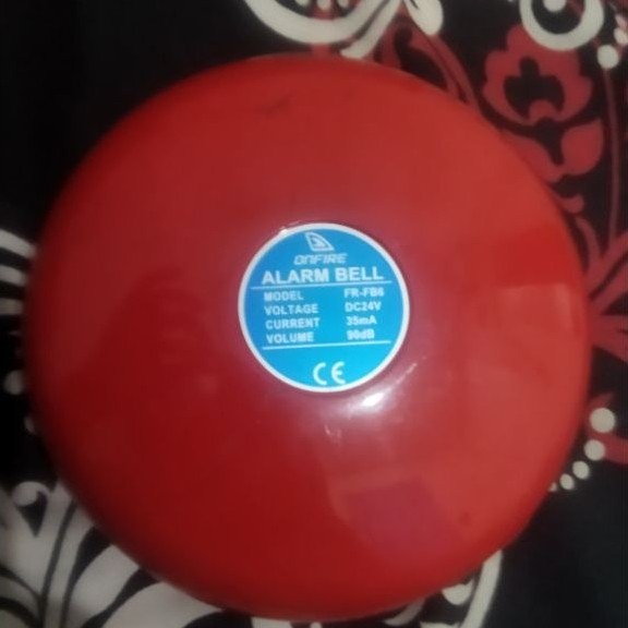 Lonceng Alarm ONFIRE FR-F86 DC24V 35mA Volume 90dB Warna Merah