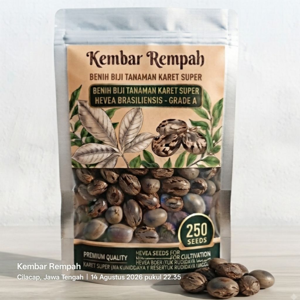 250 Biji Benih Karet Klon PB 260 Super