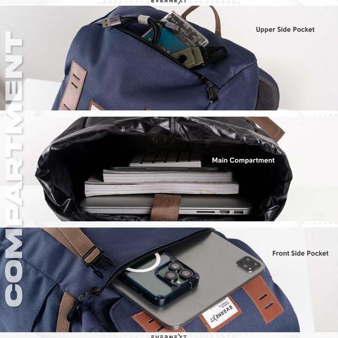 Eiger - EVERNEXT - Tas Ransel Pria Backpack Outdoor Arlo Tas Punggung Laptop Pria Tas Sekolah Kuliah